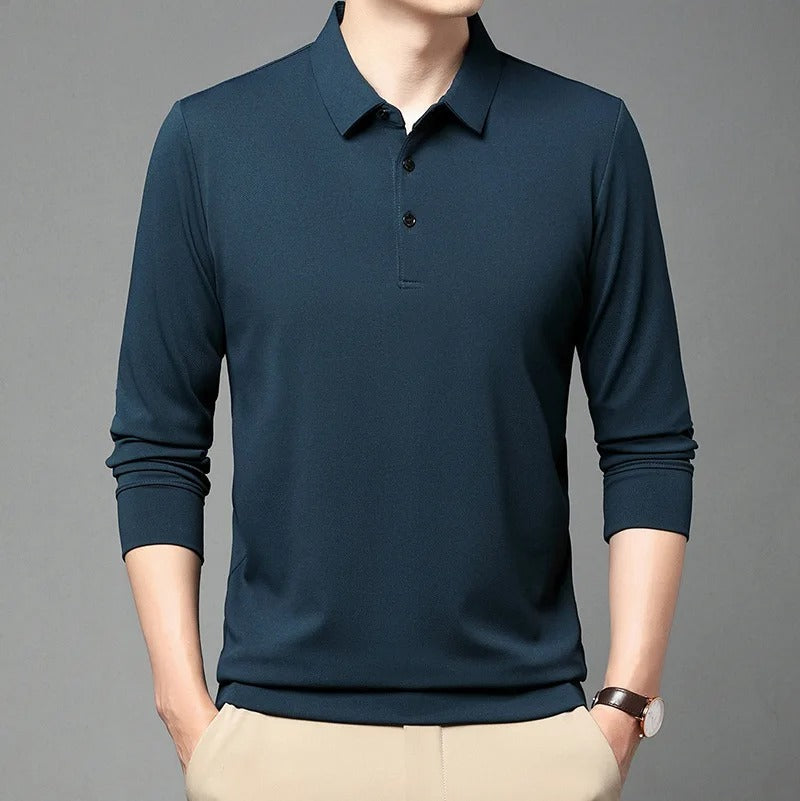 Polo Textured long-sleeved T-shirt