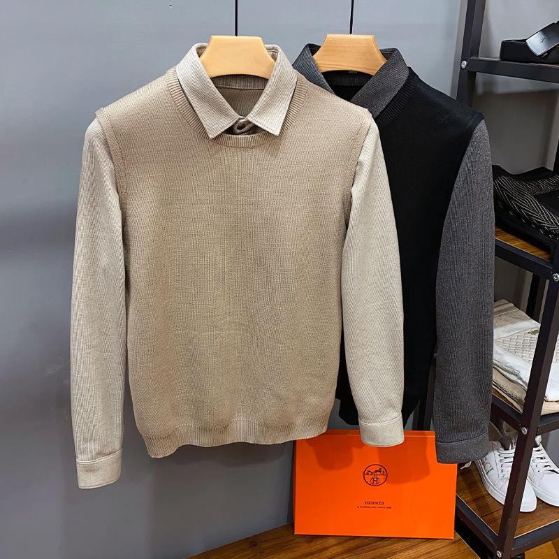 Premium Casual Knitted Sweater with Polo Collar