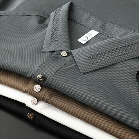 Men’s Classic Short Sleeve and Elegant Collar Polo T-Shirt