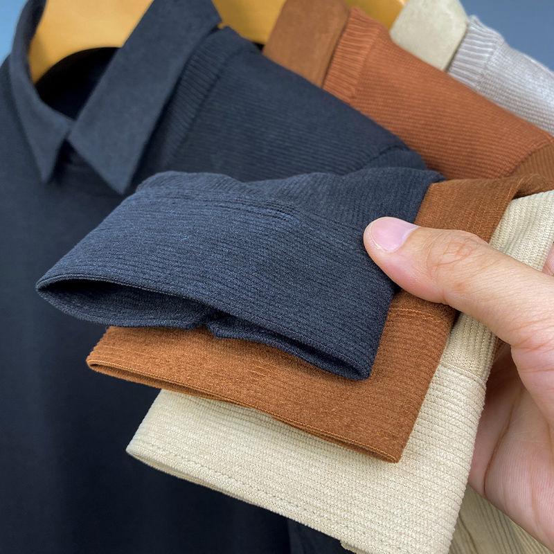 Men's Premium Polo Sweater with Embroidered Deer Logo