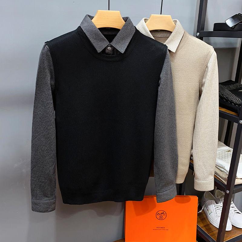 Premium Casual Knitted Sweater with Polo Collar
