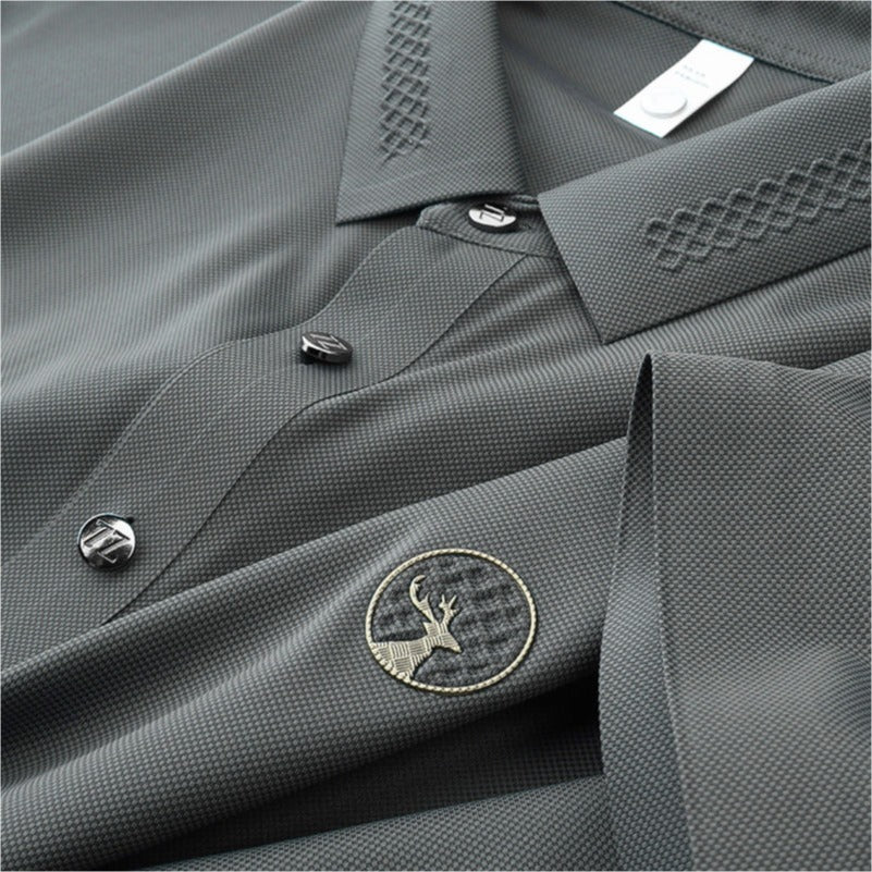 Men’s Classic  Short Sleeve and  Elegant Collar Polo T-Shirt