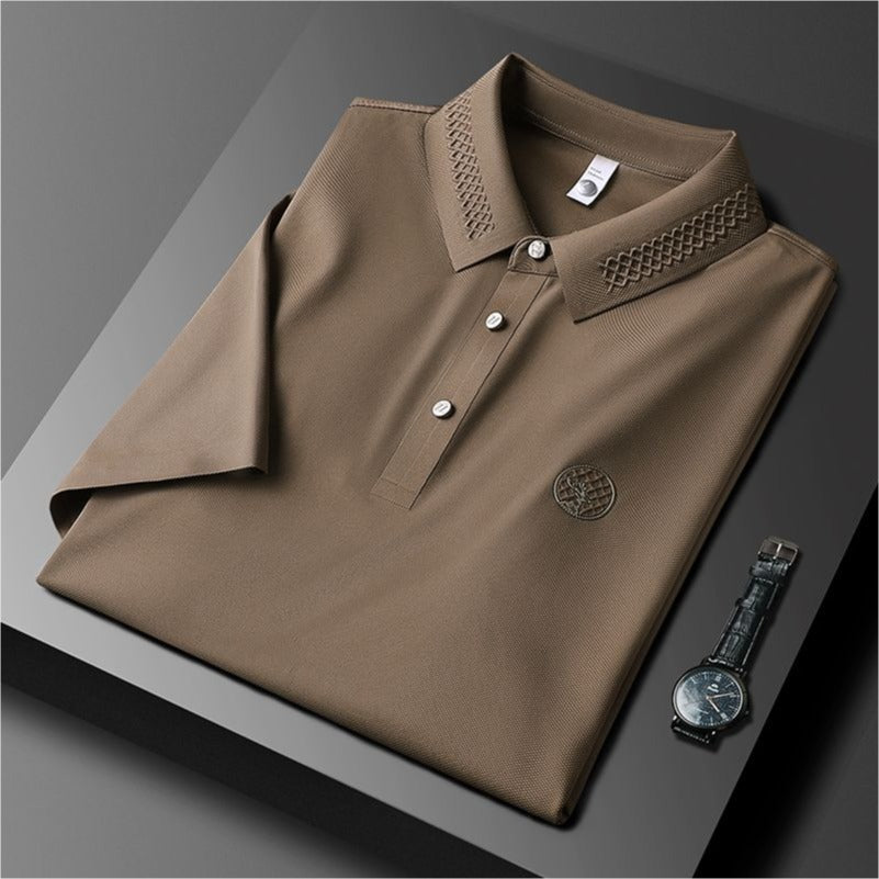 Men’s Classic  Short Sleeve and  Elegant Collar Polo T-Shirt