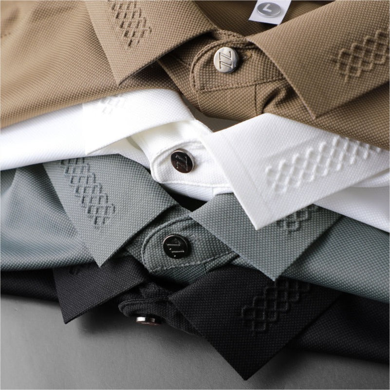 Men’s Classic  Short Sleeve and  Elegant Collar Polo T-Shirt