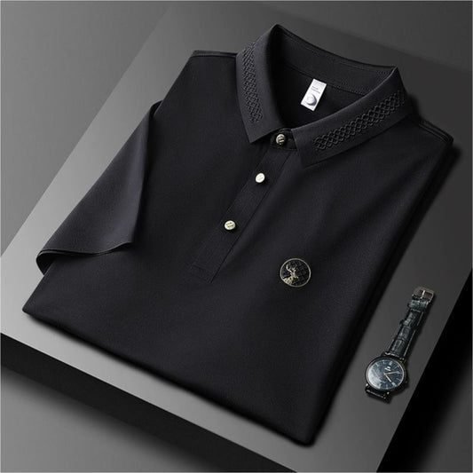 Men’s Classic  Short Sleeve and  Elegant Collar Polo T-Shirt