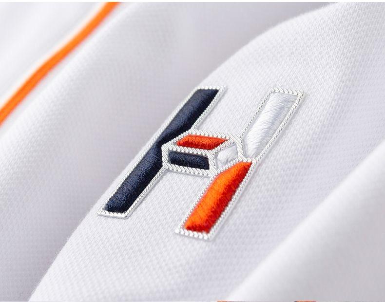 Essential Zip Polo with Geometric Chest Detail