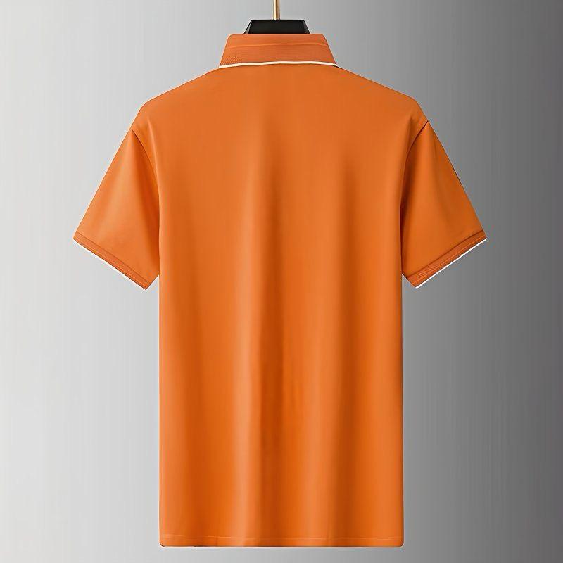 Retro Vibe Zip Polo with Pop Logo